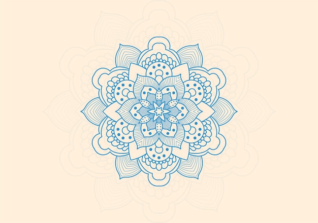 만다라 장식 배경 디자인