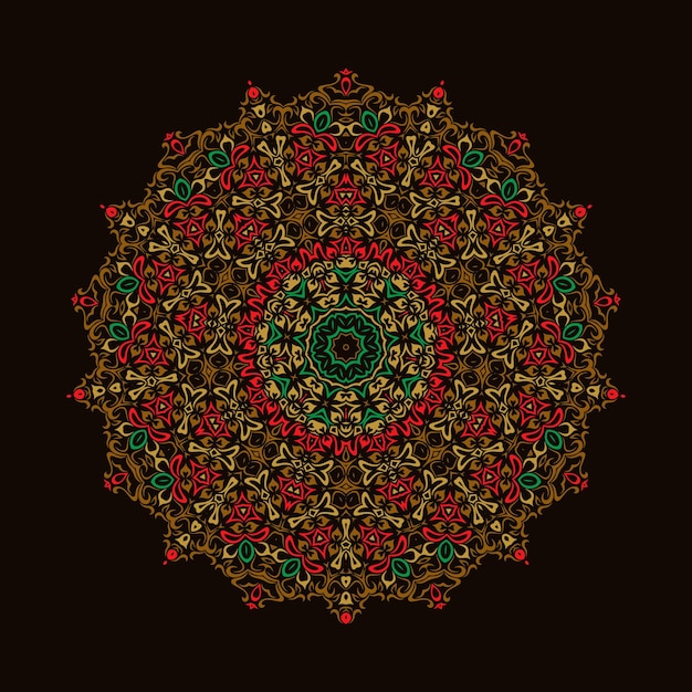 Mandala Ornament background Round Vintage decorative elements