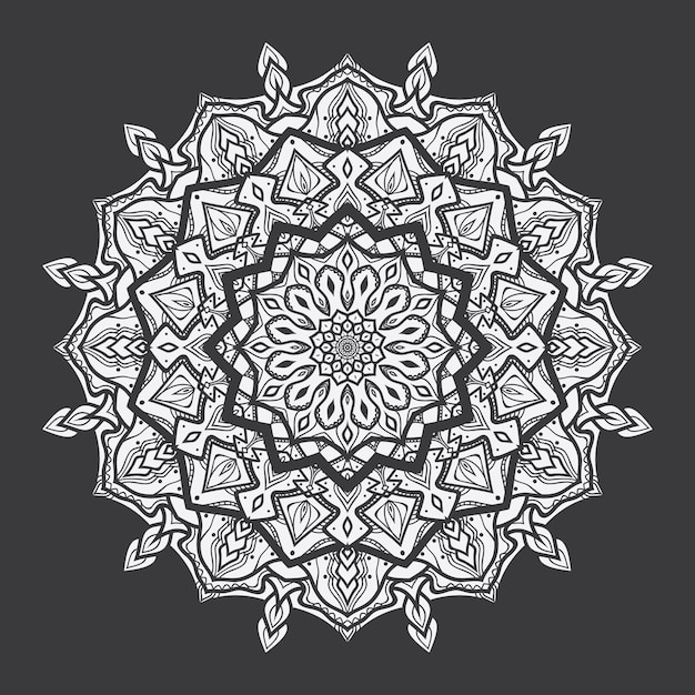 mandala ornament, bloemen mandala.