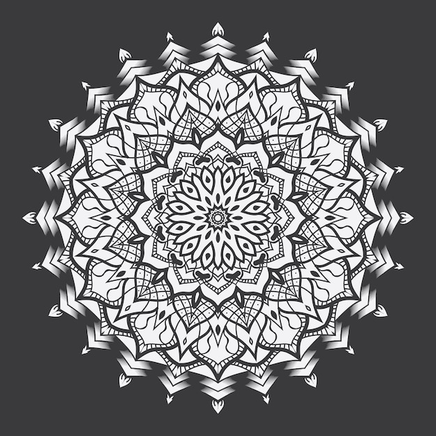 mandala ornament, bloemen mandala.