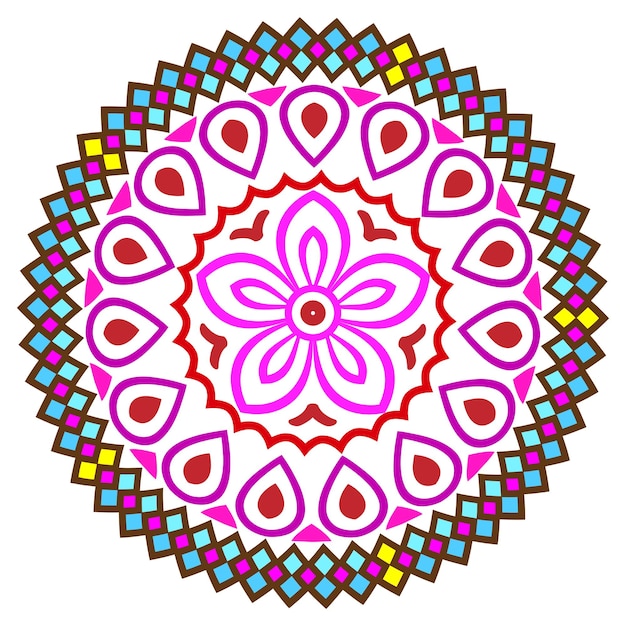 Mandala ornament design in vector