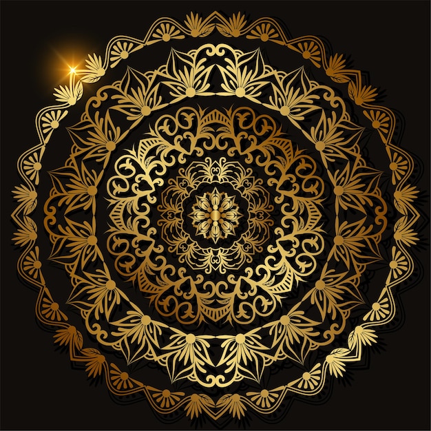 Mandala ornament or flower background design.