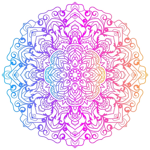 Mandala ornamento o disegno di sfondo fiore.