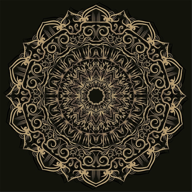 Mandala ornamento o disegno di sfondo fiore.