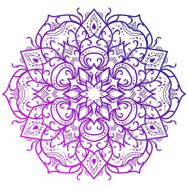 Ornamento mandala o disegno floreale