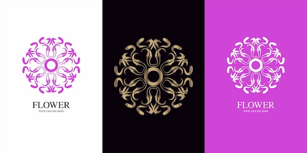 Mandala or ornament logo template design