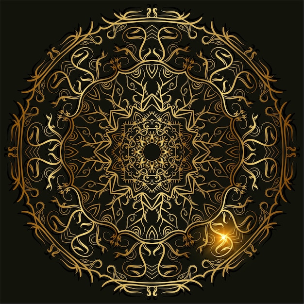 Mandala ornament of bloem achtergrondontwerp.
