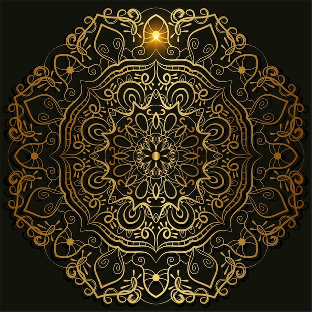 Mandala ornament of bloem achtergrondontwerp.