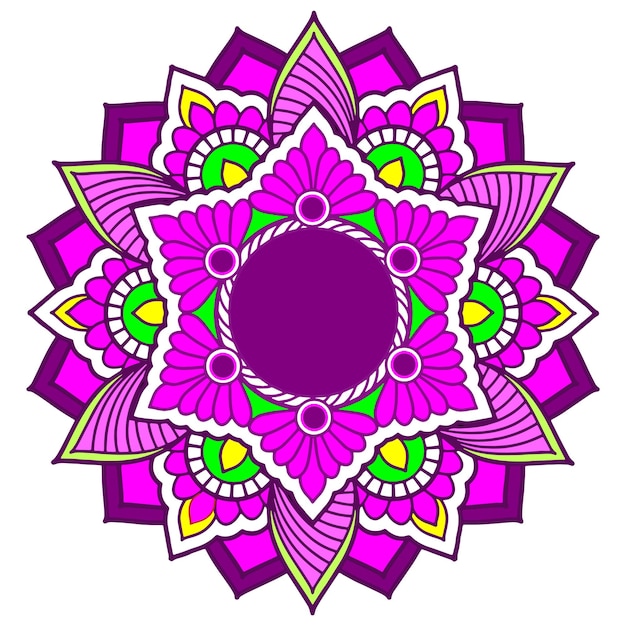 Mandala ornament ontwerp in vector