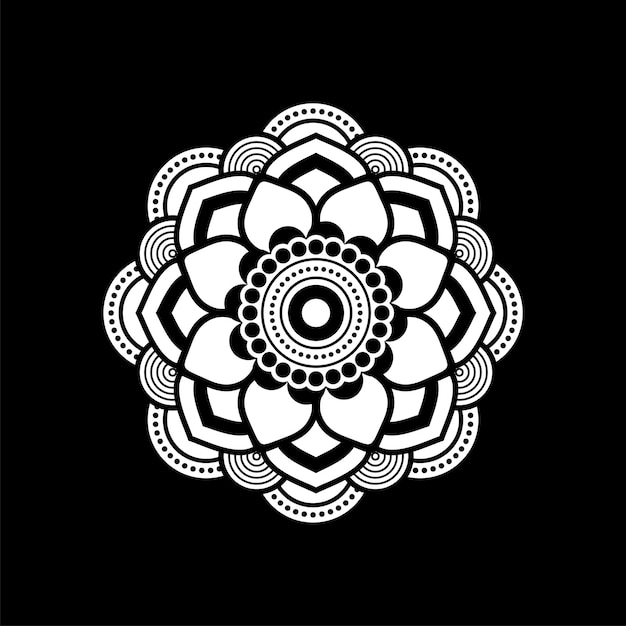 Mandala Ornament Ontwerp Vector Logo Sjabloon Illustratie Ontwerp Vector Eps 10