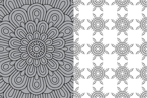 Mandala Ornament patroon. Vintage decoratieve elementen