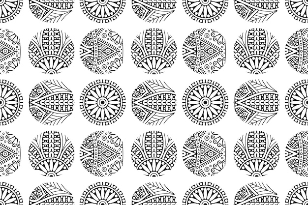 Mandala Ornament Pattern. Vintage decorative elements background