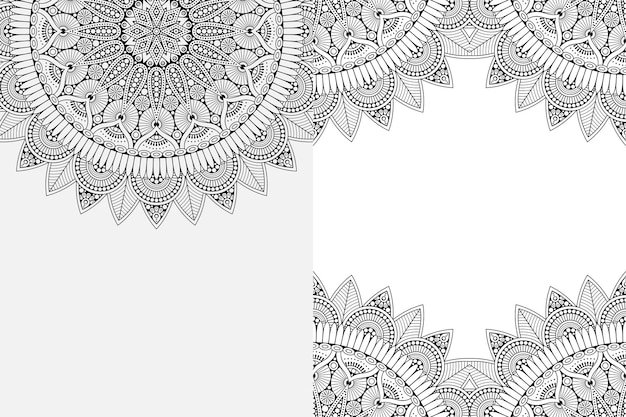 Mandala Ornament . Vintage decorative elements background