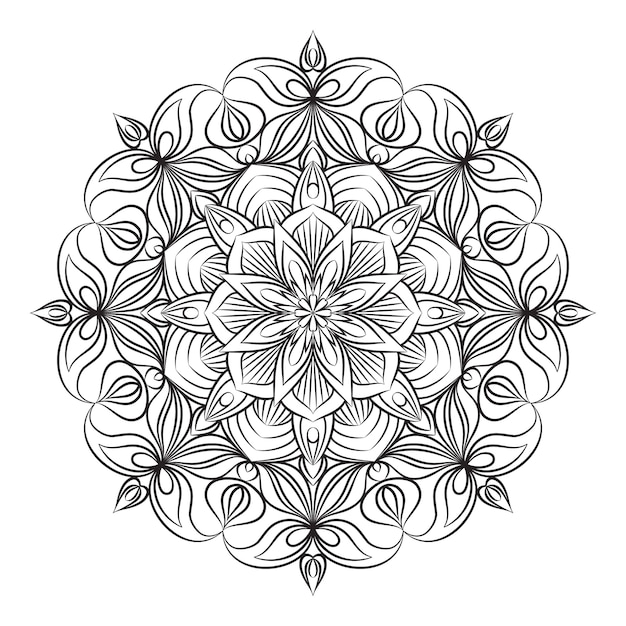 Mandala ornament. Vintage decorative elements.