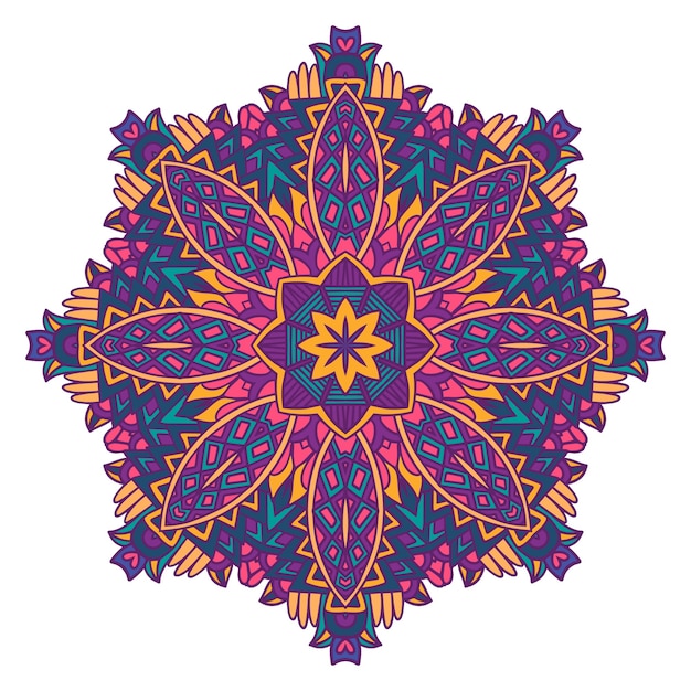 Vector mandala ornament. vintage decorative flower