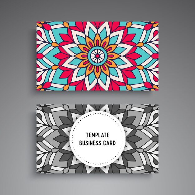 Mandala ornamental business card template