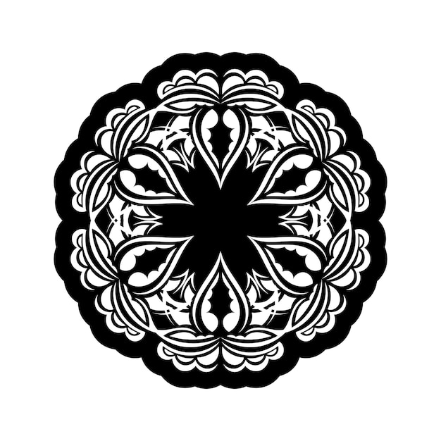 Mandala ornamenti fiore forma illustrazione vettoriale