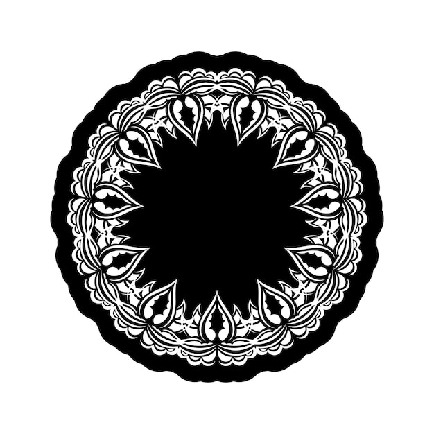 Mandala Ornaments in the shape of a flower Good for menus prints and postcards Vector illustration