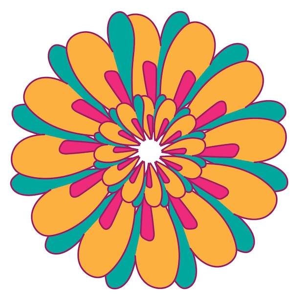 Mandala patroon bloemen