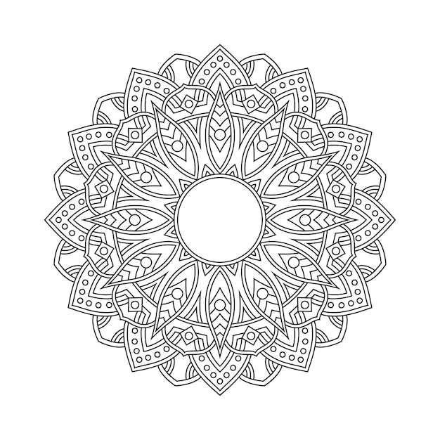 Mandala patroon kleurboek paginaboek