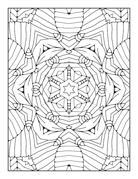 Mandala patroon kleurplaat Overzicht mandala kleurplaat Kleurplaat voor kinderen en volwassenen