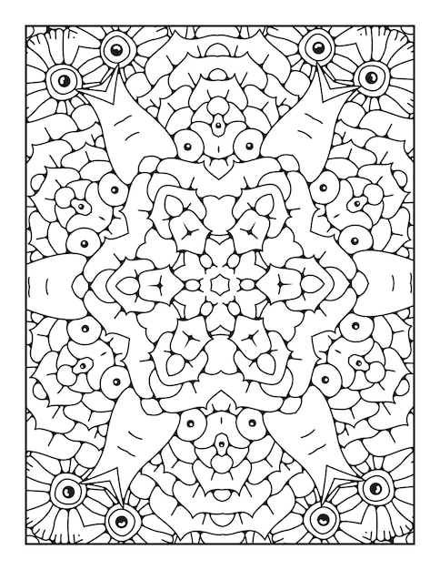 Mandala patroon kleurplaat Overzicht mandala kleurplaat Kleurplaat voor kinderen en volwassenen