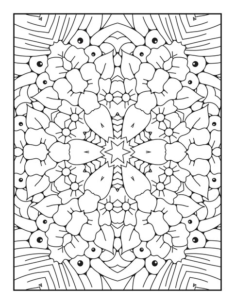 Mandala patroon kleurplaat Overzicht mandala kleurplaat Kleurplaat voor kinderen en volwassenen