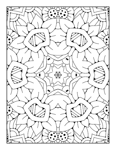 Mandala patroon kleurplaat Overzicht mandala kleurplaat Kleurplaat voor kinderen en volwassenen