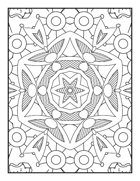 Mandala patroon kleurplaat voor volwassenen Bloemen mandala kleurplaat Kleurplaat voor volwassenen