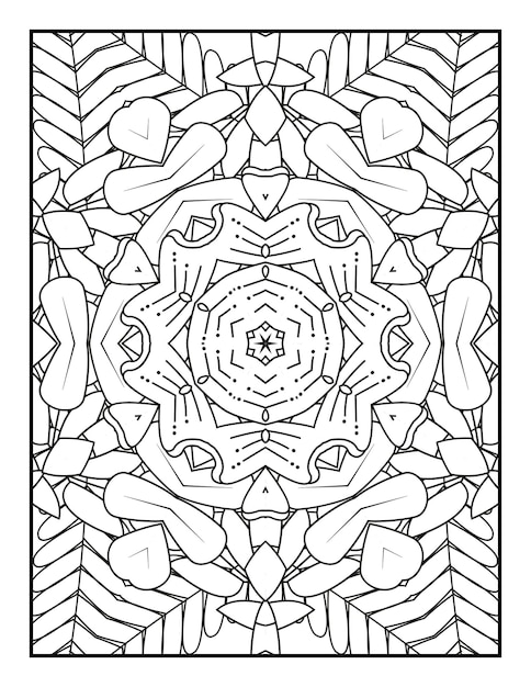 Mandala patroon kleurplaat voor volwassenen Mandala kleurplaat Bloemen mandala kleurplaat