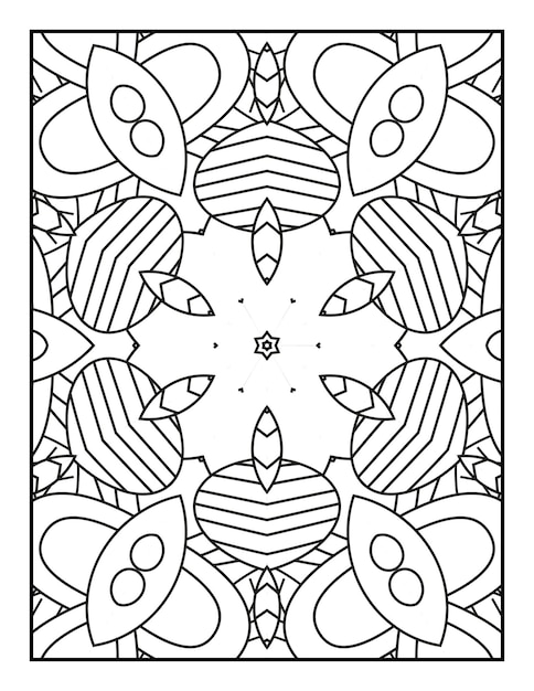 Mandala patroon kleurplaat voor volwassenen Mandala kleurplaat Bloemen mandala kleurplaat