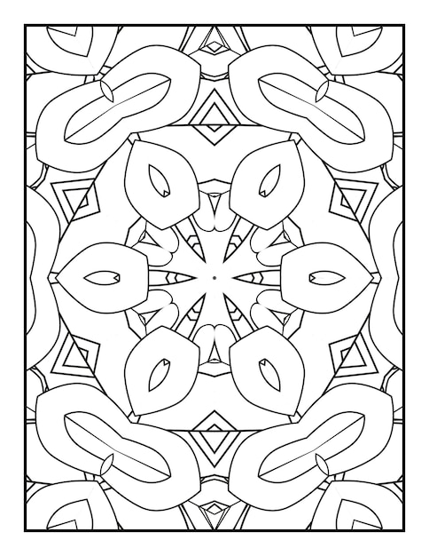 Mandala patroon kleurplaat voor volwassenen Mandala kleurplaat Bloemen mandala kleurplaat