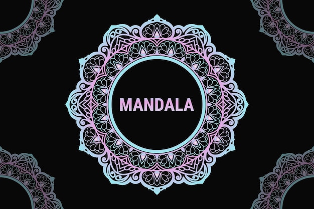 Mandala patroon ontwerp. Frame-ontwerp.