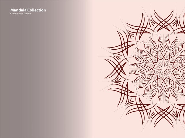 mandala patroon vintage etnisch stammen sjabloon stijl element behang achtergrond motief cirkel art