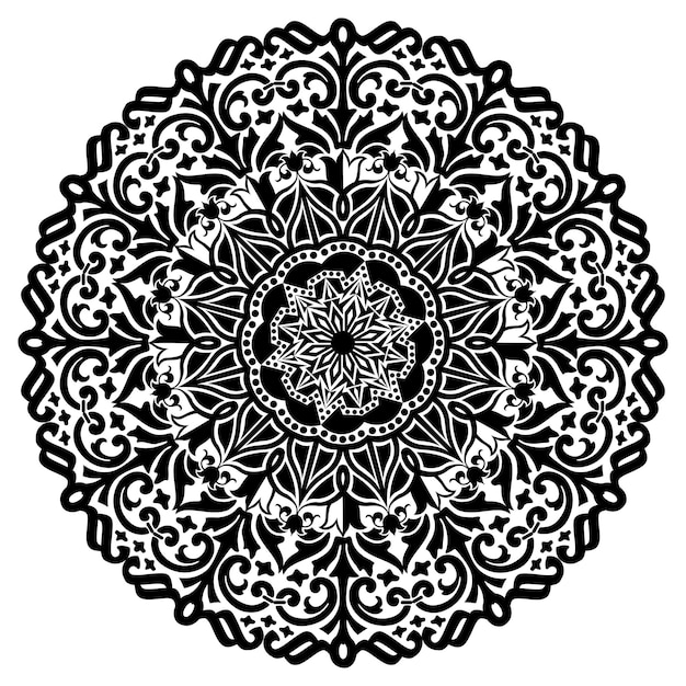 Mandala patroonontwerp met hand getrokken, Vector mandala Oosters patroon