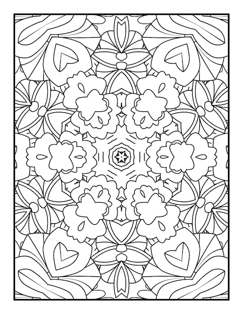 Mandala da colorare per adulti mandala da colorare mandala floreale da colorare