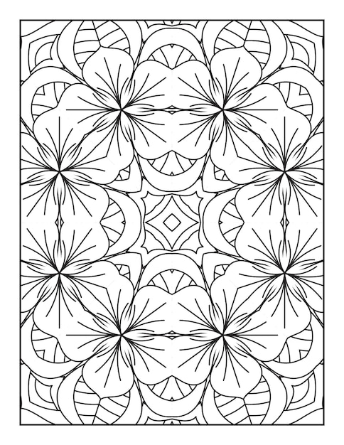 Mandala pattern coloring page Coloring page for adults Mandala coloring book for adults