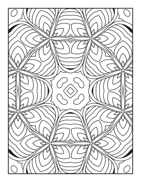 Mandala pattern coloring page Coloring page for adults Mandala coloring book for adults