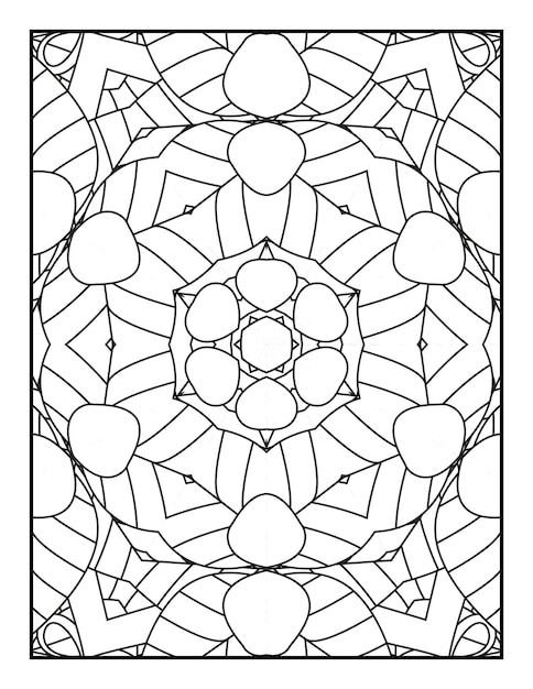 성인을 위한 만다라 패턴 색칠하기 만다라 색칠하기 꽃 만다라 색칠하기