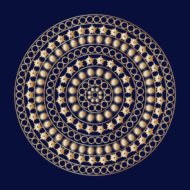 mandala pattern design with hand drawn vector mandala oriental pattern unique design with petal