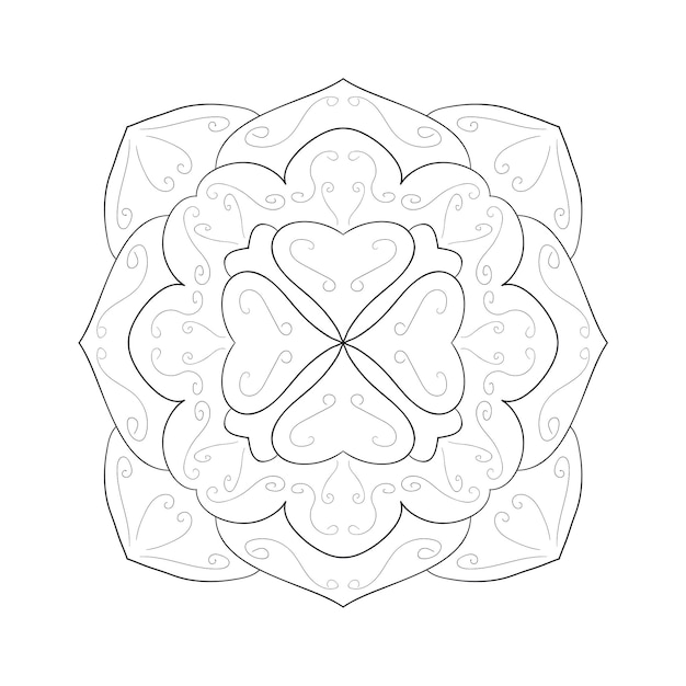 Mandala pattern. round ornament.