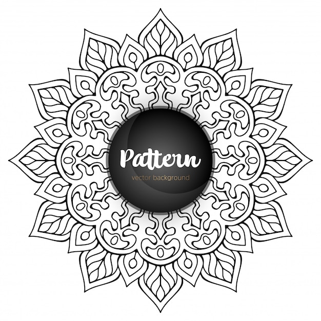 Mandala Pattern Stencil doodles sketch