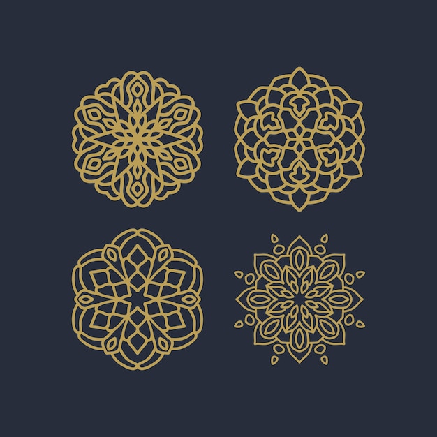 Mandala pattern vector pack