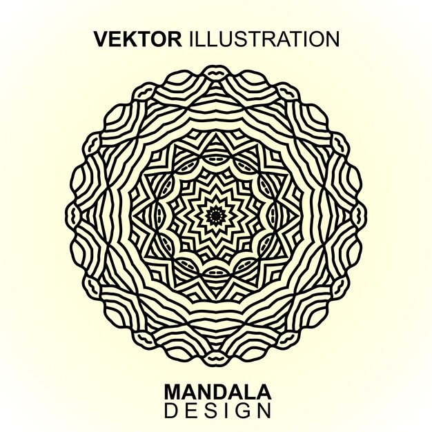 mandala pattern vector. vector illustration