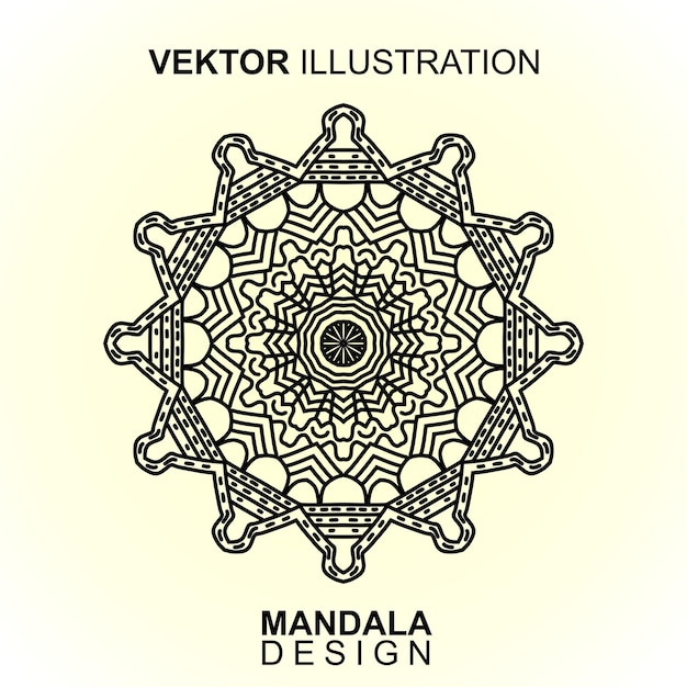 mandala pattern vector. vector illustration