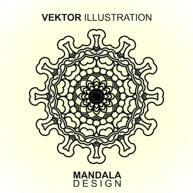 Vettore del modello della mandala. illustrazione vettoriale