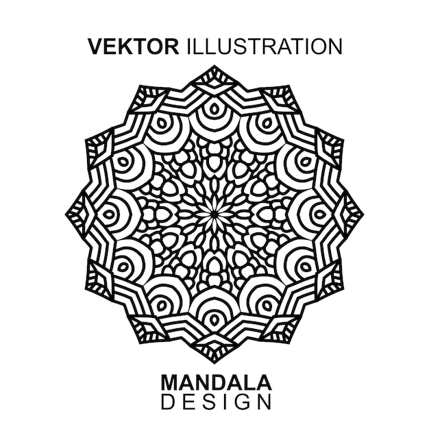 mandala pattern vector. vector illustration