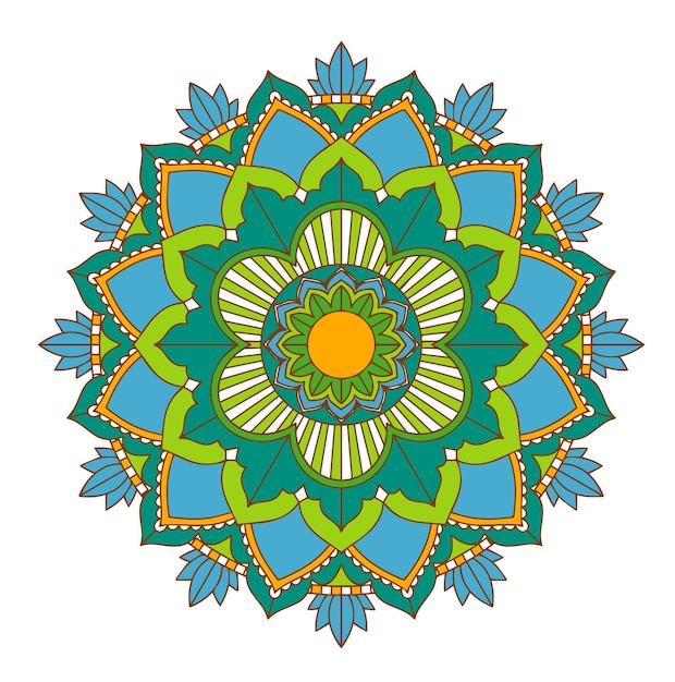 Mandala patterns on isolated background