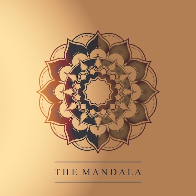 Mandala pictogram logo sjabloonontwerp