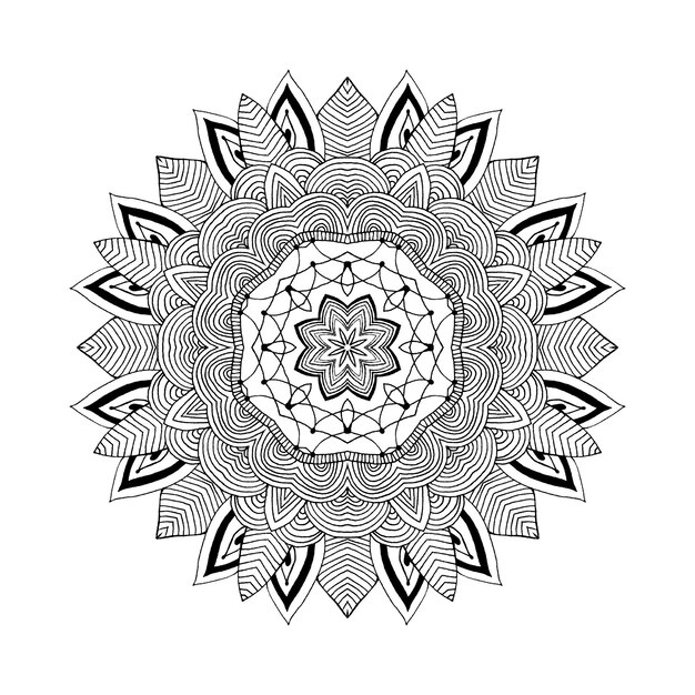 Mandala Rond oosters patroon in Indiase stijl